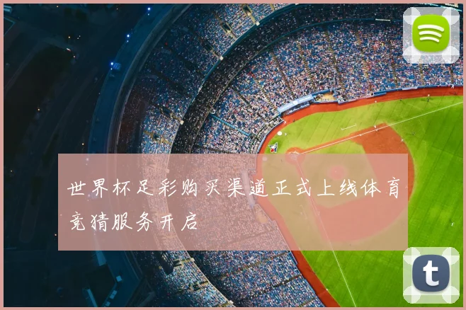 世界杯足彩购买渠道正式上线体育竞猜服务开启